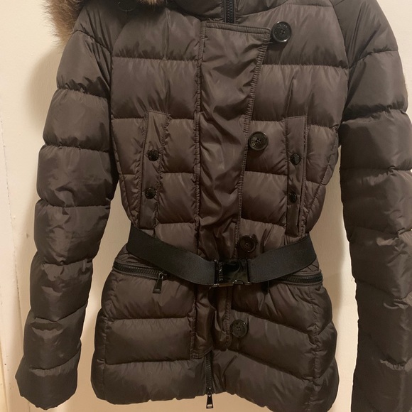 Moncler Genette belter puffer with fur hood - Picture 2 of 16